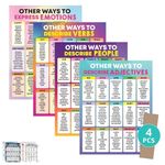 4 Esl Posters For Classroom High School English Posters - 17x22in Other Ways To Say Poster, Esl Classroom Decorations, English Classroom Posters High School, English Class Posters Teacher Decor