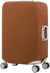 Luggage Cover Spandex Travel Suitcase Cover Dustproof Washable Protector Zipper Cover (brown, M)