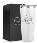 Best Aunt Tumbler - 22oz White Engr