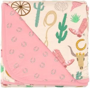 Little Sleepies Cloud Blanket, Soft Viscose from Bamboo Toddler & Baby Blanket for Boys & Girls, Lightweight, Perfect for Hot Sleepers, 50" x 50", Large (Pink Ready to Rodeo)