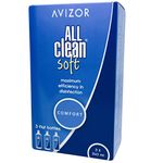 AVIZOR All Clean Soft Contact Lens Liquid. Unique Solution for Cleaning and disinfecting All Types of Soft Contact Lenses. 3 x 240 ml