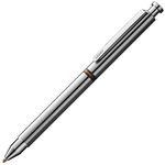 Lamy ST TRI PEN 745 Multi-System Ballpoint Pen Stainless Steel with Ballpoint Pen Refill M 21 Black + Red and Mechanical Pencil Refill M 41 (0.5) HB