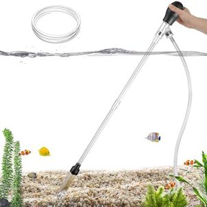 Carefree Fish Aquarium Gravel Cleaner 6Ft Hose Fish Tank Water Changer Sand Vacuum Silicone Airbag Adjustable Length ABS(for 5~20Gal Tank) 2026 New Upgrade Version