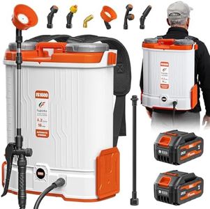 FUZOTO 4.2 Gallon Battery Powered Backpack Sprayer for Lawn, Garden, Yard