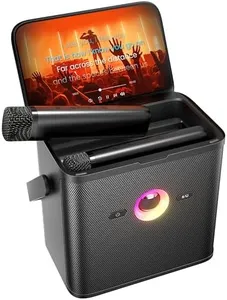 Ikarao Karaoke Machine for Adults Kids, with Lyrics Display Screen, WiFi Connect to YouTube & Karaoke App, 2 EQ Autotune Wireless Microphones Portable Karaoke PA System for Home Family Party Camping