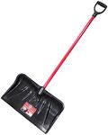 Bully Tools 92814 Combination Snow Shovel with Fiberglass D-Grip Handle, 22-Inch