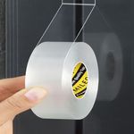 MILEQEE Weather Stripping Clear, 1in x 32.8FT, Window Seal Weather Strips for Winter, Garage/Screen/Storm/Commercial Window Frame Door Seals, Block Air Strong Adhesive Insulation, 0.5mm Thick