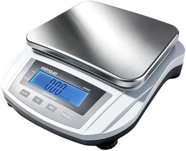 GOYOJO Digital Analytical Balance and Lab Scale, 5000g Capacity, 0.01g Precision, Stainless Steel, Multi-Unit (g/oz/ct/lb) for Jewelry, Kitchen, and Lab – Reliable, Accurate, Easy to Use, Black Panel