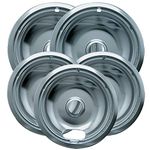 Range Kleen 12565X Drip Bowl Economy 3 6" & 2 8", 5 Pk All/Large