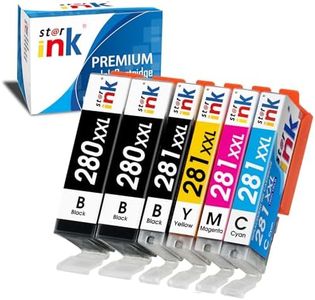 6 Pack PGI-280XXL CLI-281XXL Compatible Ink Cartridges, Replacement for Canon 280 281 Ink Cartridges Work with PIXMA TR8620a TR8620 TR8520 TR8600 TR7520 TS6120 TS6220 TS9120 TS8220 TS6320 Printers