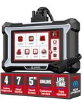 ANCEL DS100 OBD2 Scanner, 4 Systems Car Diagnostic Tool for Engine ABS SRS Transmission, 7 Service Functions for Bleed/Oil/Brake/BMS/SAS/ETS/Gear Learning, Lifetime Free Update,Online Customer Service