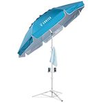 AMMSUN Shade Umbrella, Premium Portable Umbrella with Stand, 6.5ft Lightweight Sports Umbrella for Sporting Games, Adjustable Instant Sun Protection and Easy to Carry, Sky Blue