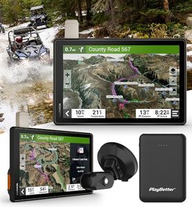 Garmin Tread XL Overland 10” Powersport Navigator Bundle - High-Performance Off-Road GPS ATV Navigator, Touchscreen Display - Includes PlayBetter 5000mAh Portable Charger