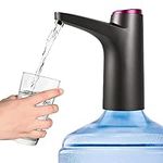 5 Gallon Water Bottle Pump - Water Bottle Dispenser for 5gl, USB Charging Automatic Drinking Water Pump, Portable Electric Water Dispenser Jug for Home Kitchen Office and Picnic (BLACK2)