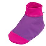 Sun Smarties Pair of Baby-Girls UPF 50+ Non-Skid Sand and Water Swim Socks Small Purple