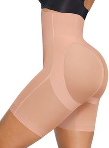 SHAPELLX Plus Size Shapewear for Women Butt Lifting Shorts Tummy Control High Waist Shaping Body Shaper Panties