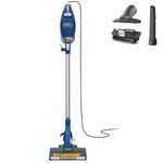 Shark HV343AMZ Rocket Corded Stick Vacuum with Self-Cleaning Brushroll, Lightweight & Maneuverable, Perfect for Pet Hair Pickup, Converts to a Hand Vacuum, with Crevice & Upholstery Tools, Blue/Silver