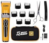 The Cut Buddy | Beginners Clipper | Easy-to-Use Cordless Hair and Beard Clipper | Titanium Plated | Will Not Get Hot, Stays Quiet, & Blades Remain Sharp | Yellow