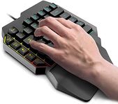 CCYLEZ One Handed Keyboard, 39 Keys Gaming Keypad, Mechanical Keyboard for PUBG, With Eye-catching Lighting Effects, for PC Gamer