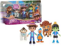 Just Play Netflix Ridley Jones Collectible Figure Set, 5-Pack of Ridley Jones and Friends Figures, Ismat The Mummy, Peaches The Space Monkey, Dudley The Dodo, Fred The Bison