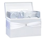 Lillian Rose Sash Wedding in a Card Box, 13.5-Inch by 7-Inch by 8.5-Inch, White