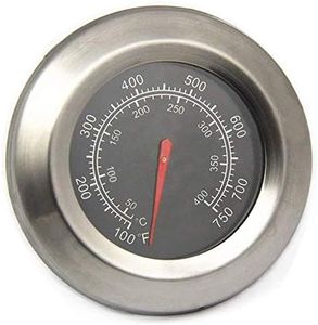 BBQ-Element Grill Thermometer Temperature Gauge Replacement Parts for Master Forge BG179A, MFA350CNP, Temp Gauge Heat Indicator for Outdoor Gourmet FSOGBG3002, Backyard Grill and Other Grill Model.