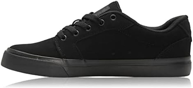 DC mens Anvil Casual Skate Shoe, Black/Black, 10.5 US