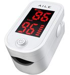 AILE Oxygen Monitor Finger Adults-Kids Heart Rate Monitor SpO2 Pulse Oximeter UK Approved Medical Device SATS Blood Saturation Monitor CE Certified - MHRA Registered Oxygen Level Monitor