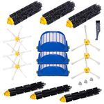 I clean Replacement Part for iRobot Roomba 600 Series, Bristle & Flexible Beater Brush & Armed-3 Side Brush & Filters for Roomba 600 Series 595 585 564 694 695 677 671 690 680 660 650 620