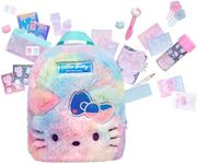 REAL LITTLES - Hello Kitty 50th Anniversary Big Backpack, Hello Kitty and Friends, Backpacks with 20 Hello Kitty Working Collectible Surprises Inside!