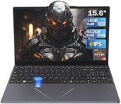 15.6" Laptop PC 16GB DDR4 512GB SSD