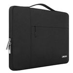 MOSISO Laptop Sleeve Compatible with MacBook Air/Pro, 13-13.3 inch Notebook, Compatible with MacBook Pro 14 inch M3 M2 M1 Chip Pro Max 2024-2021,Polyester Multifunctional Bag, Black