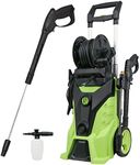 ADVWIN Electric Pressure Washer, 4300PSI High Power 2800W Washer Machine Adjustable Spray Gun (10m High Pressure Hose) Green