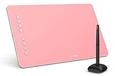 XP-PEN 10 x 6.25" Drawing Tablet Deco 01 V2 Graphics Pen Tablet with Battery-free Stylus for Sketching, Doodling, and Drawing, Supports Windows, Mac, Android & Chorme OS (Pink)