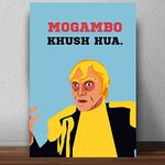 Good Hope Bollywood Movie Mr. India Mogambo Funny Art Poster (12 x 18 Inch) for Room & Office Home wall Decoration Bedroom Living Gift Painting sticker wallpaper Boys Girls Hostel..…