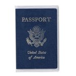 Qaoquda Plastic Passport Cover Passport Protector (Pack of 5) (Transparent Clear)