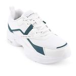 Campus Women's Raise Wht/Grn Sneakers - 7Uk/India 22L-129, Multicolor