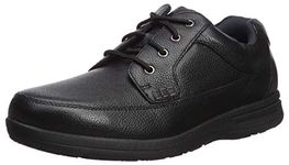 Nunn Bush Men's Cam Moc Toe Casual Lace-up with Comfort Gel and Memory Foam, Black Tumbled, 13 UK
