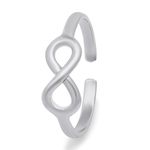 ZAVYA 925 Sterling Silver Designer Infinity and Beyond Rhodium Plated Adjustable Ring | Gift for Women & Girls | With Certificate of Authenticity & 925 Hallmark