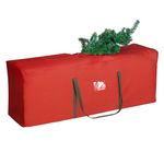 YKL Christmas Tree Storage Bag, Fits Up to 7.5 Ft Disassembled Trees Durable Water Resistant 600D Oxford Material Tree Bag Storage to Protect Against Dust Moisture, Red