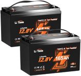 Litime 12V 165Ah Dual Purpose LiFePO4 Lithium Marine Starting Battery, 1200CCA, Deep Cycle Cranking & Storage Battery for Boat, Group 31, Compatiable with Mercury, Honda, Suzuki, Evinrude 2-Pack