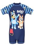 Bluey Swimsuit | One Piece Boys Swimsuit | Children's Swimming Costumes | Blue 5-6 Years