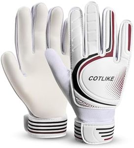 COTLIKE Soccer Goalie Gloves – Goalkeeper Gloves for Kids Boys Girls Youth, Goalie Gloves for Kids 8-12 with Strong Grips, 100% Latex Palms, Breathable & Protective Design for Training Match