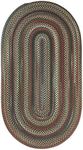 Capel Rugs Portland Oval Braided Area Rug, 4' x 6', Coal