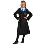 Disguise Harry Potter Ravenclaw Robe Classic Children's Costume Accessory, Black & Blue, Kids Size Large (10-12)