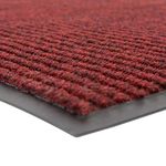 NoTrax 109 Brush Step Entrance Mat, for Lobbies and Indoor Entranceways, 4' Width x 8' Length x 3/8" Thickness, Red/Black