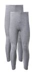 Heatwave® Pack of 2 Men's Thermal Trousers Long Johns Warm Underwear Baselayer, S M L XL XXL Thermals, Large Grey