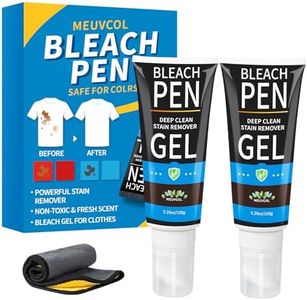 Meuvcol Bleach Pen for Clothing, 10.5 fl oz Stain Remover Pen for Whites & Colors, Portable Bleach Stick Stain Remover Gel for Travel & Home Use, Instantly Remove Stains Pen (Fresh Scent)