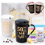 50th Anniversary/Gifts for Him Her Couples Wife Husband Women Present, Mr and Mrs Gifts for 50 Year Golden Wedding Anniversary/Gifts for Couples Mugs Anniversary/Gift