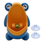 Potty Training Toilet For Boys, Frog Shape Disassemble Wall Mounted Kids Potty Training Toilet With Funny Aiming Target and Suction Cups Frog Potty Training Urinal